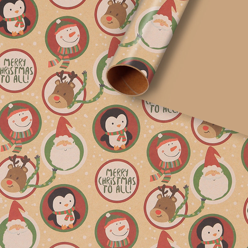 π Christmas Wrap & Tag Kit - Kraft Paper + 50 Tags