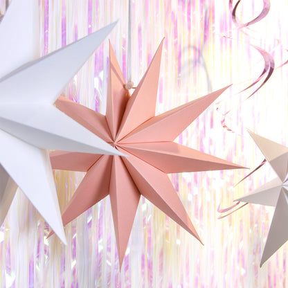 ⭐ 3D Paper 9 - Point Star Lantern (30 cm) - 12 Colours - 3 stars for US$34.90