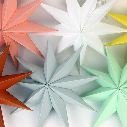 ⭐ 3D Paper 9 - Point Star Lantern (30 cm) - 12 Colours - 3 stars for US$34.90