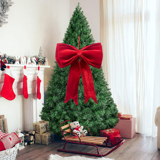🎀 Plus-Size Velvet Tree Bow (63×48 cm) - Red - 2 for $40