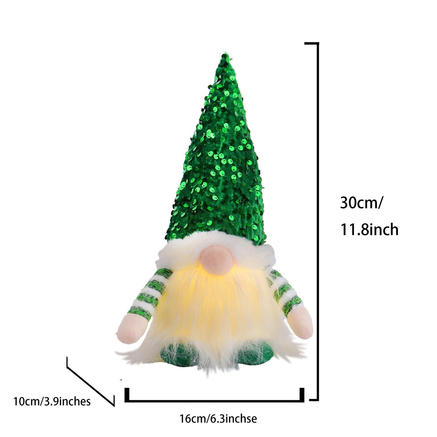 🧙🏻‍♂️Light - Up Gnome Decoration (30 cm) - Multiple Hat Colours - Buy 2 or More Save 10 %