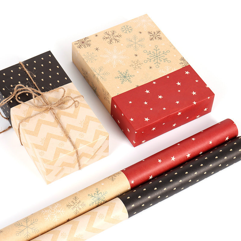 📦Kraft Christmas Wrapping Paper - 50×76 cm (Various Prints)