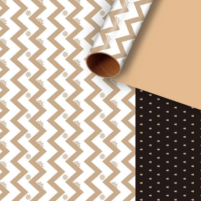 🎁 Christmas Wrap & Tag Kit - Kraft Paper + 50 Tags