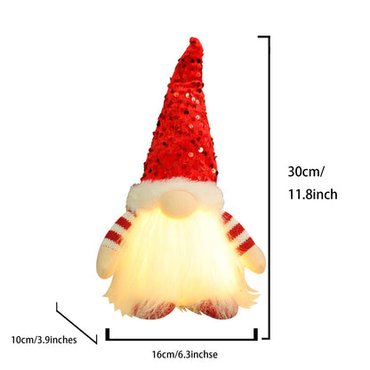 🧙🏻‍♂️Light - Up Gnome Decoration (30 cm) - Multiple Hat Colours - Buy 2 or More Save 10 %