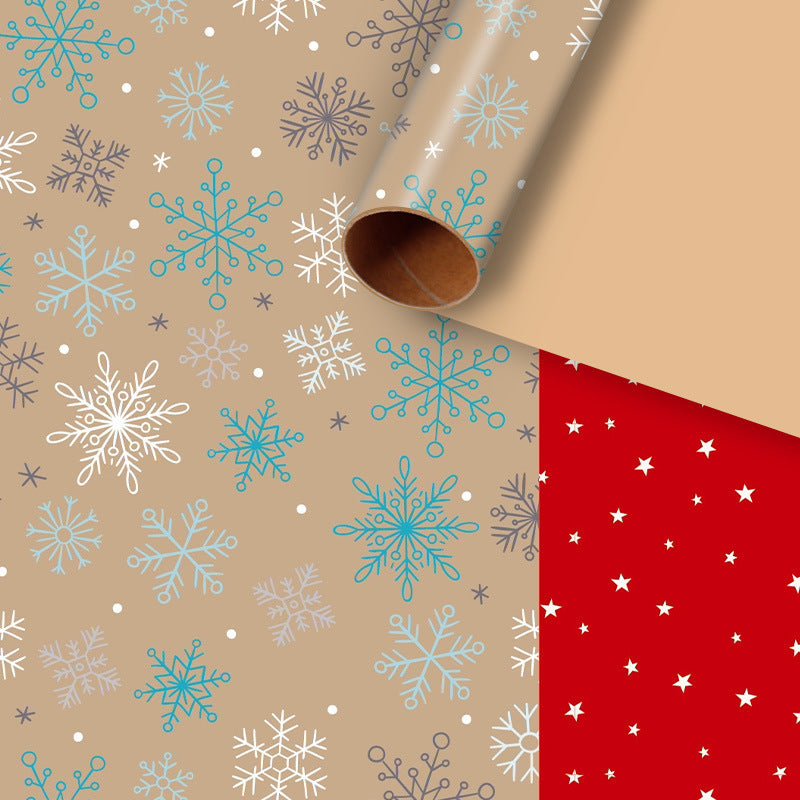 🎁 Christmas Wrap & Tag Kit - Kraft Paper + 50 Tags