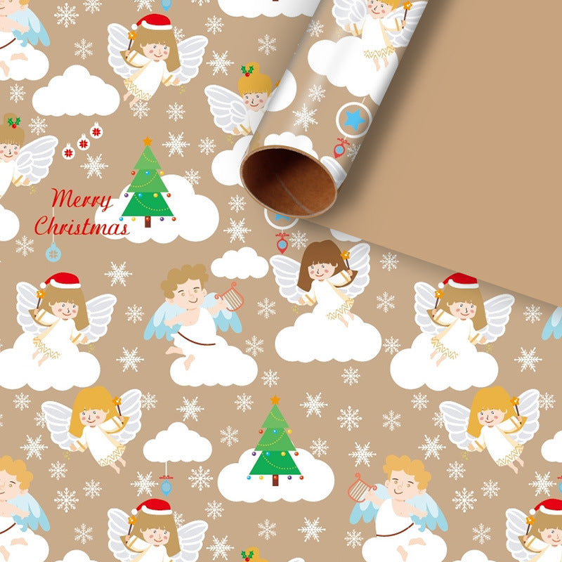 🎁 Christmas Wrap & Tag Kit - Kraft Paper + 50 Tags
