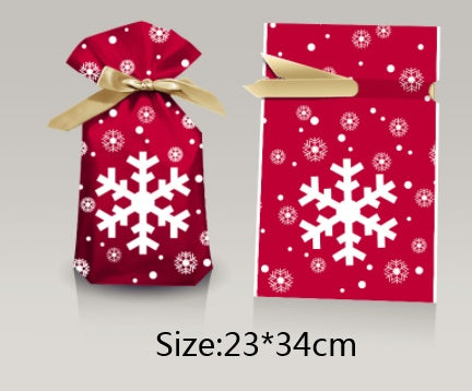 🎀Christmas Drawstring Gift Bags – Pack of 50 (Multiple Sizes & Prints) - Buy 2 and Save 10 %
