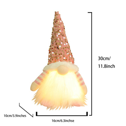 🧙🏻‍♂️Light - Up Gnome Decoration (30 cm) - Multiple Hat Colours - Buy 2 or More Save 10 %